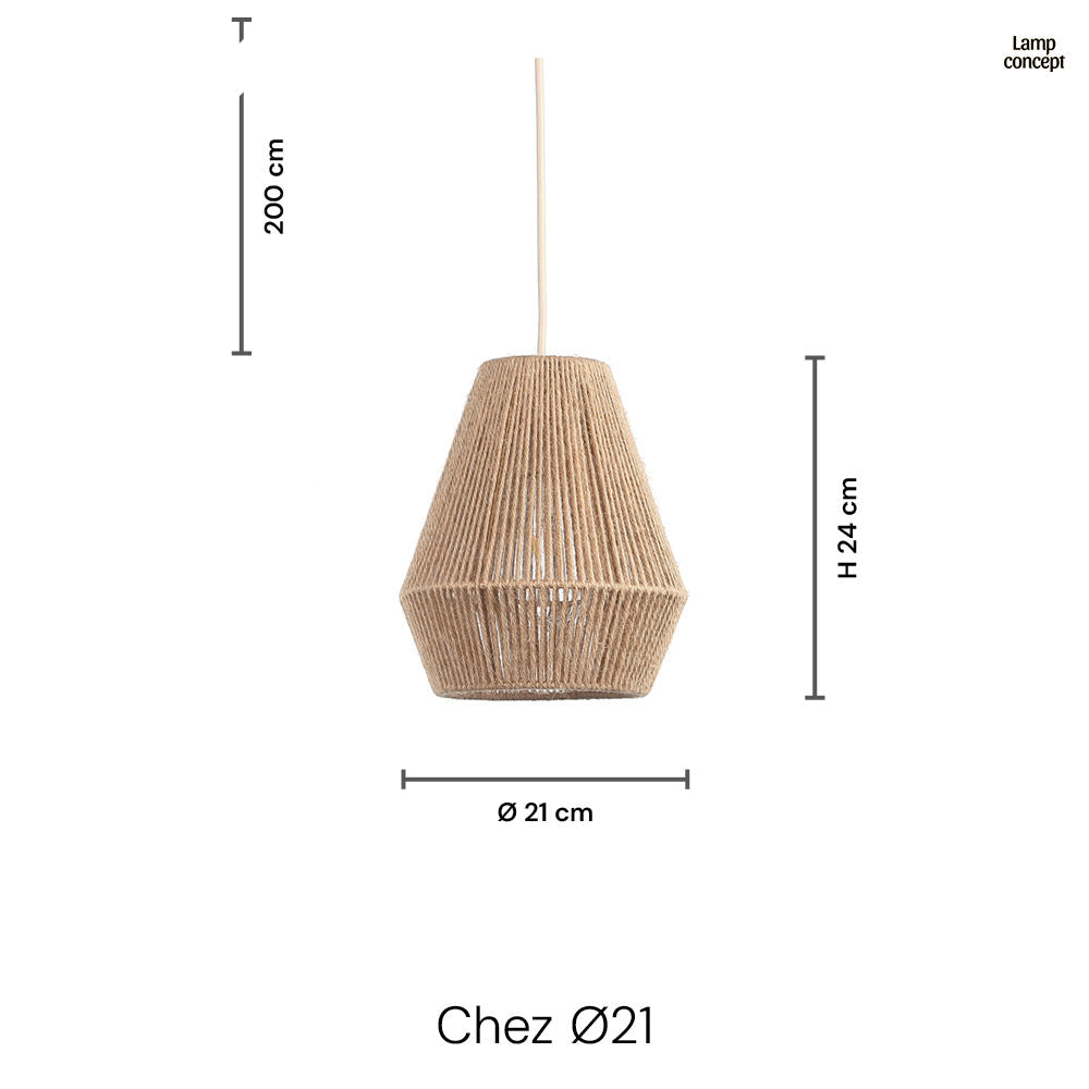 Chez Hanglamp Ø21 Jute