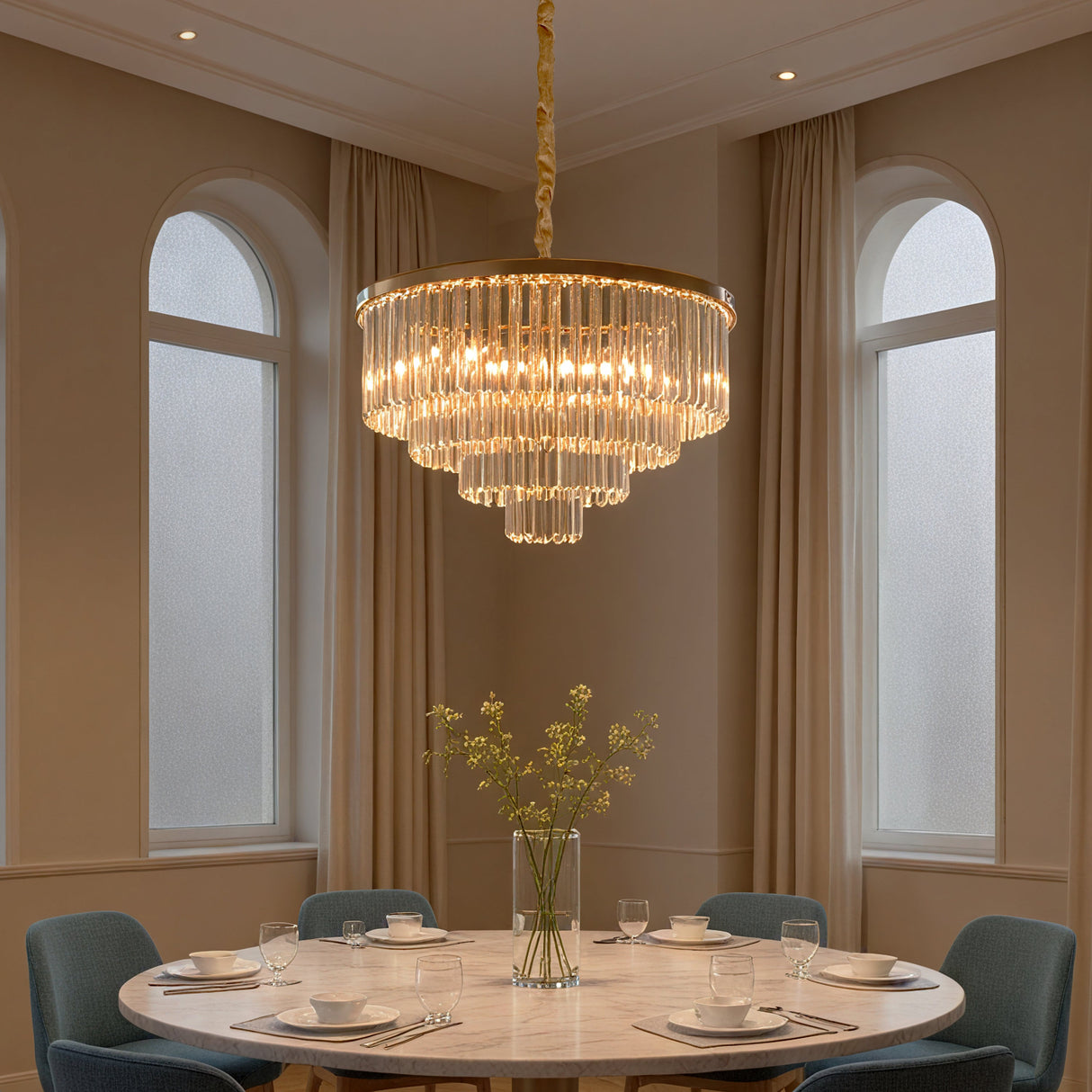 Santorini Kroonluchter Ø60 Amber