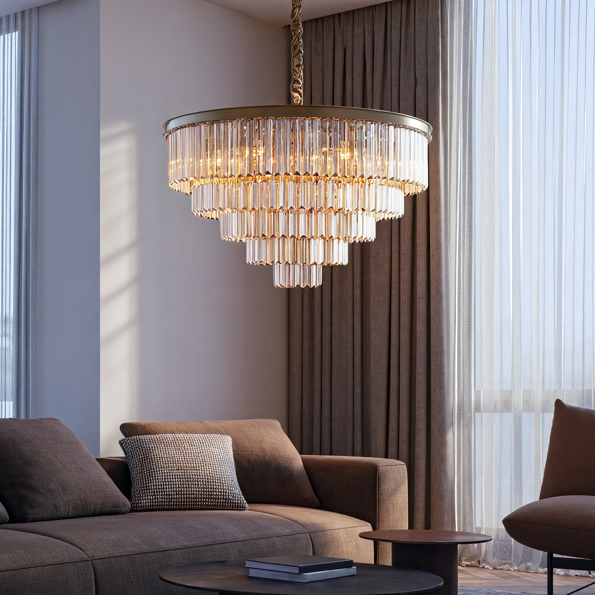 Santorini Kroonluchter Ø80 Amber