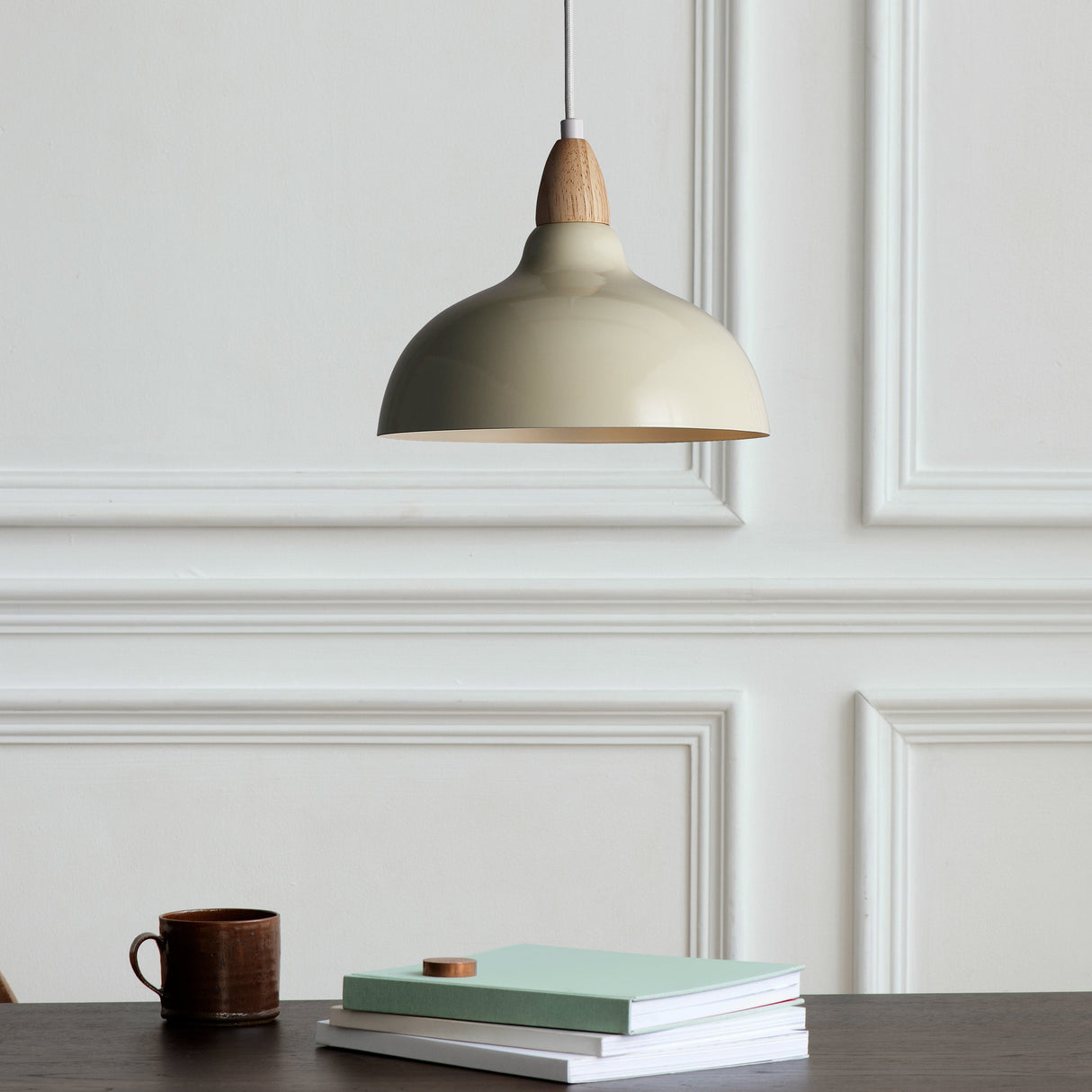 Oak Hanglamp Ø24 Glossy Vanille