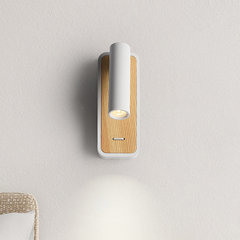 Danta Wandlamp Wit/Houtlook