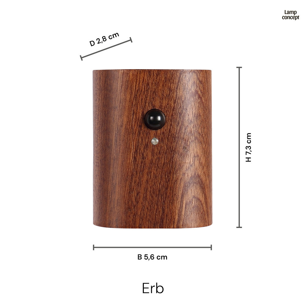 Erb Draadloze Wandlamp Donker