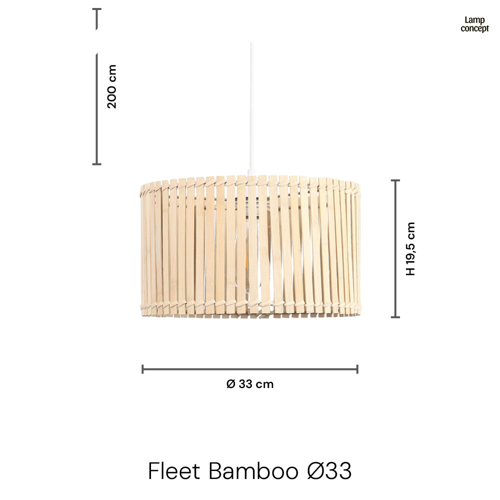 Fleet Bamboo Hanglamp Ø33