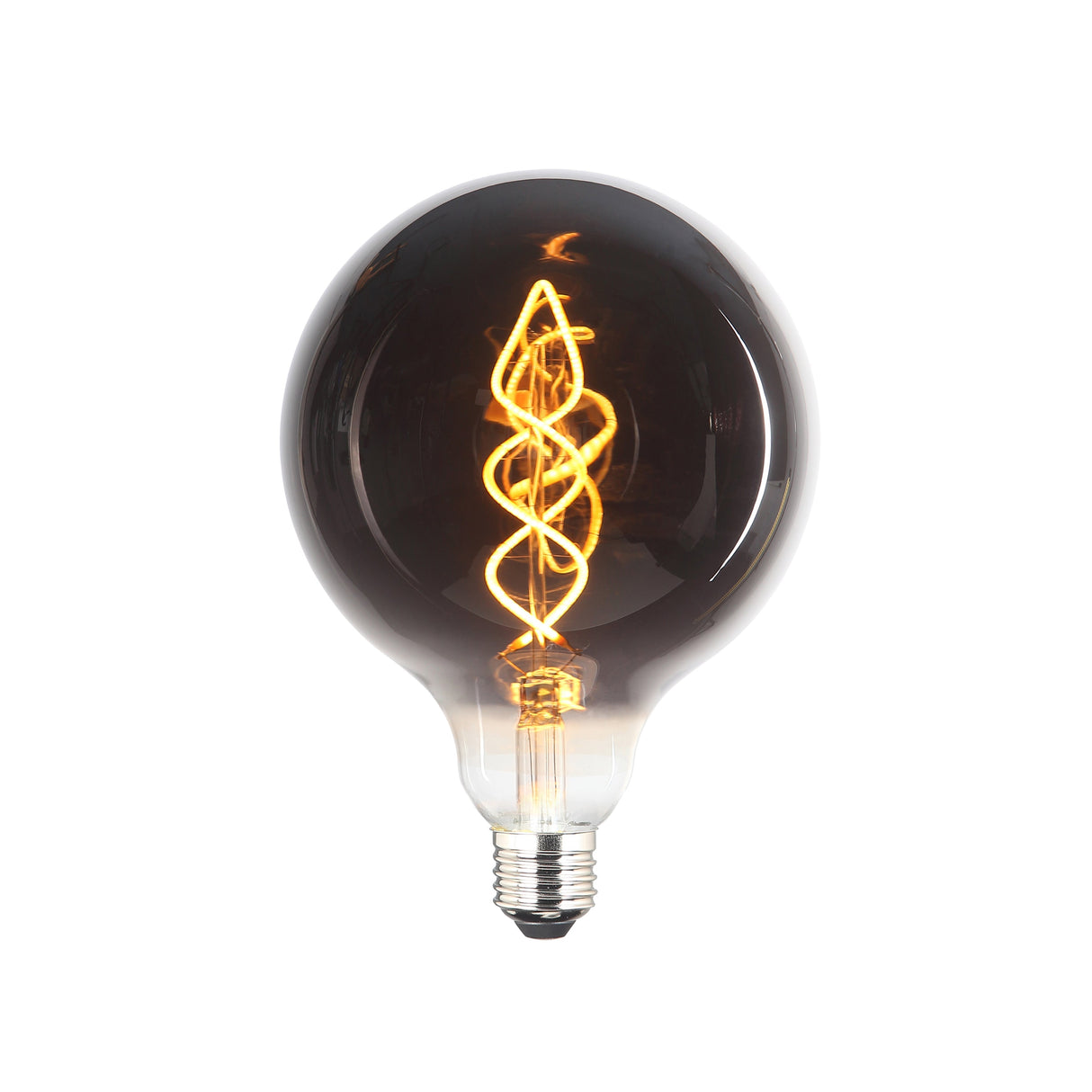 LED E27 G125 Spiral Smoke Dimbar-Lampconcept.se