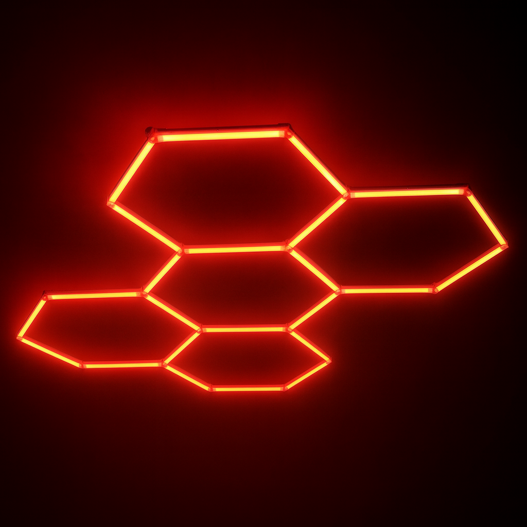 Hexagon Garage LED 5-Set 6500K RGB