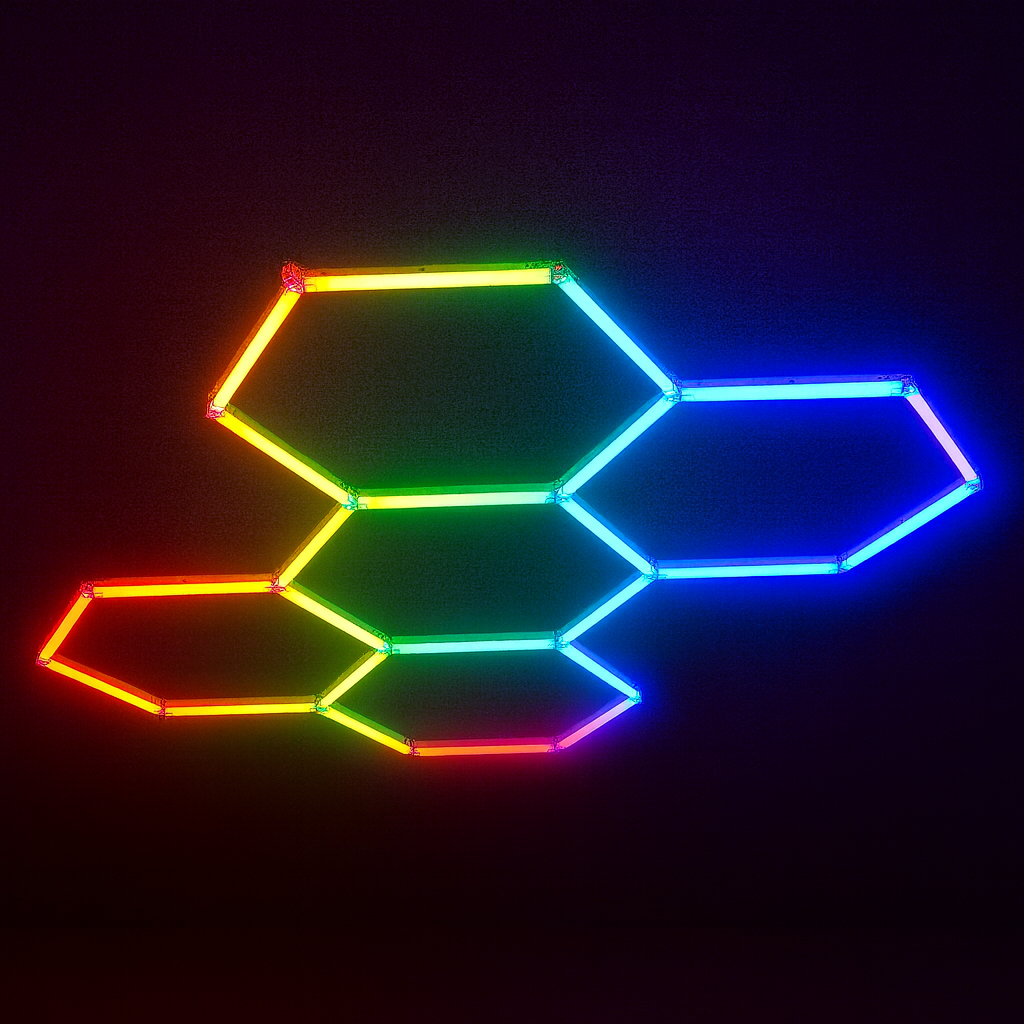 Hexagon Garage LED 5-Set 6500K RGB