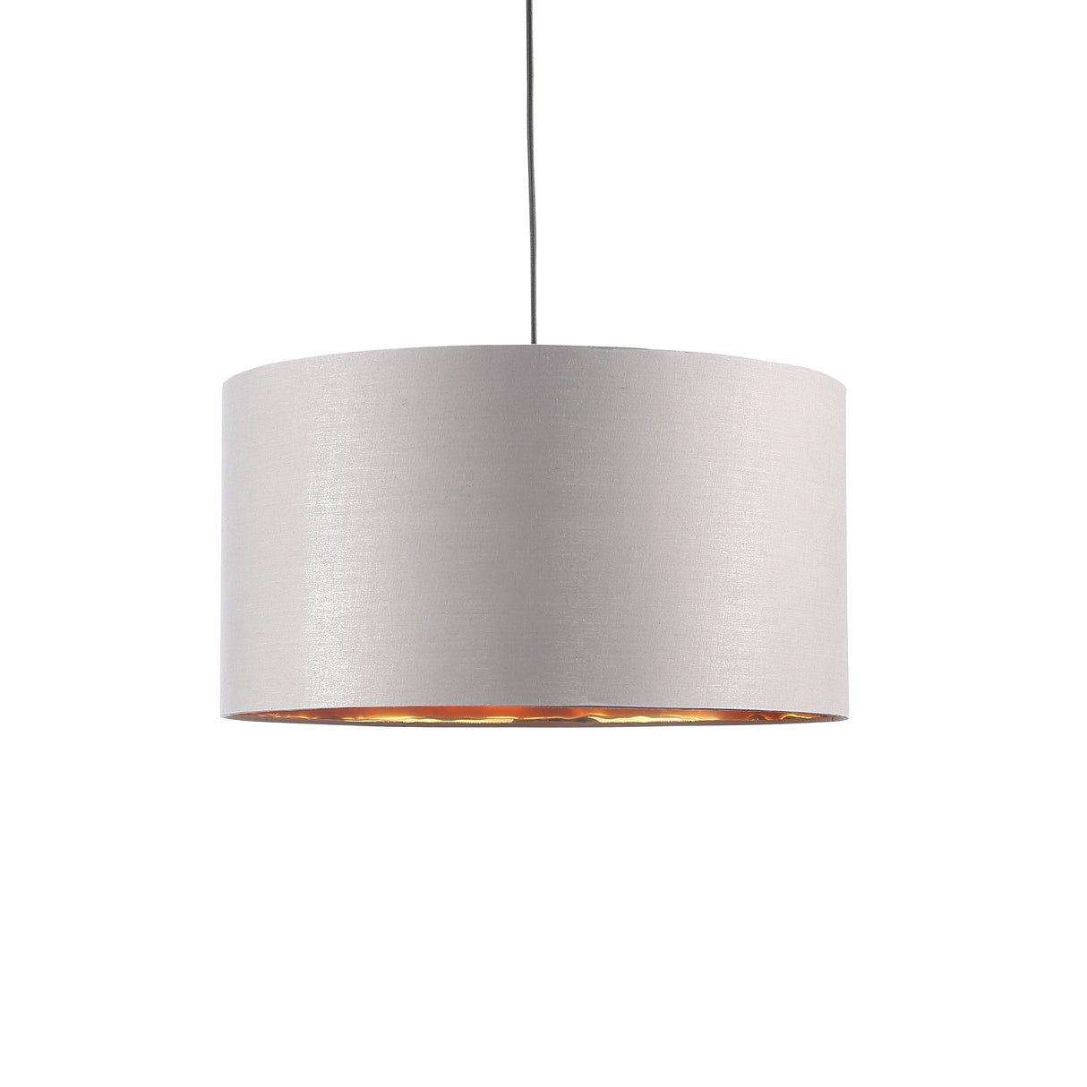 Drum Hanglamp Ø50 Grijs/Messing