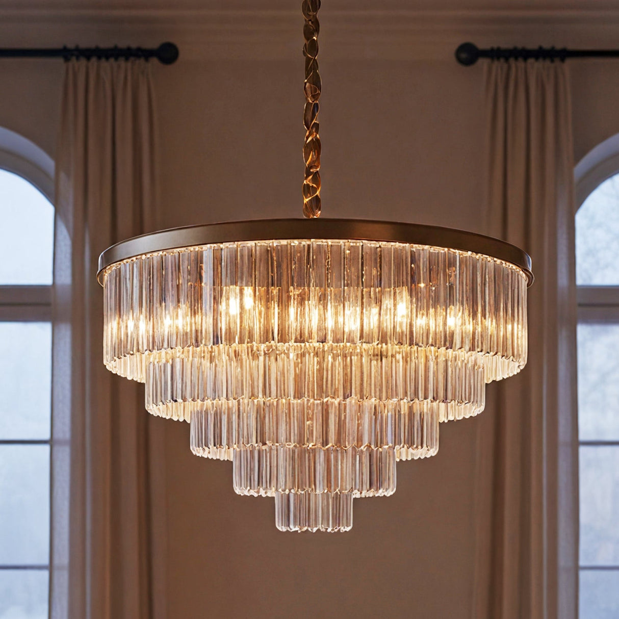 Santorini Kroonluchter Ø80 Amber