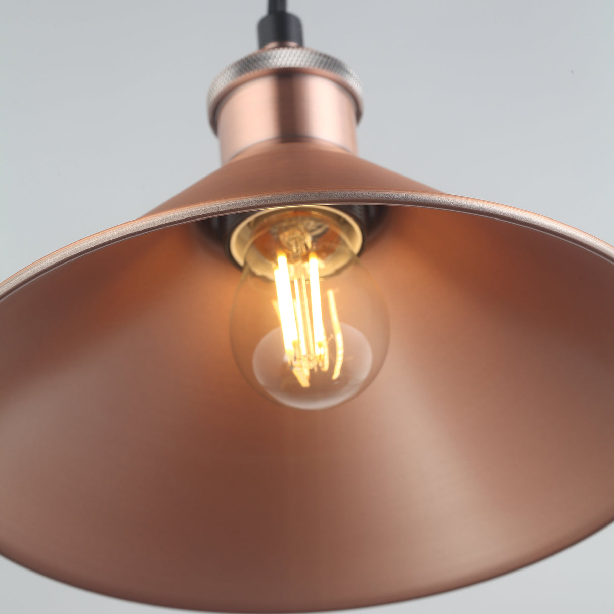 Coffee Taklampa Ø22 Borstad Koppar-Lampconcept.se