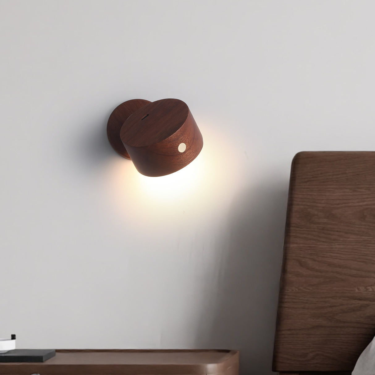 Björk Draadloze Wandlamp Donker