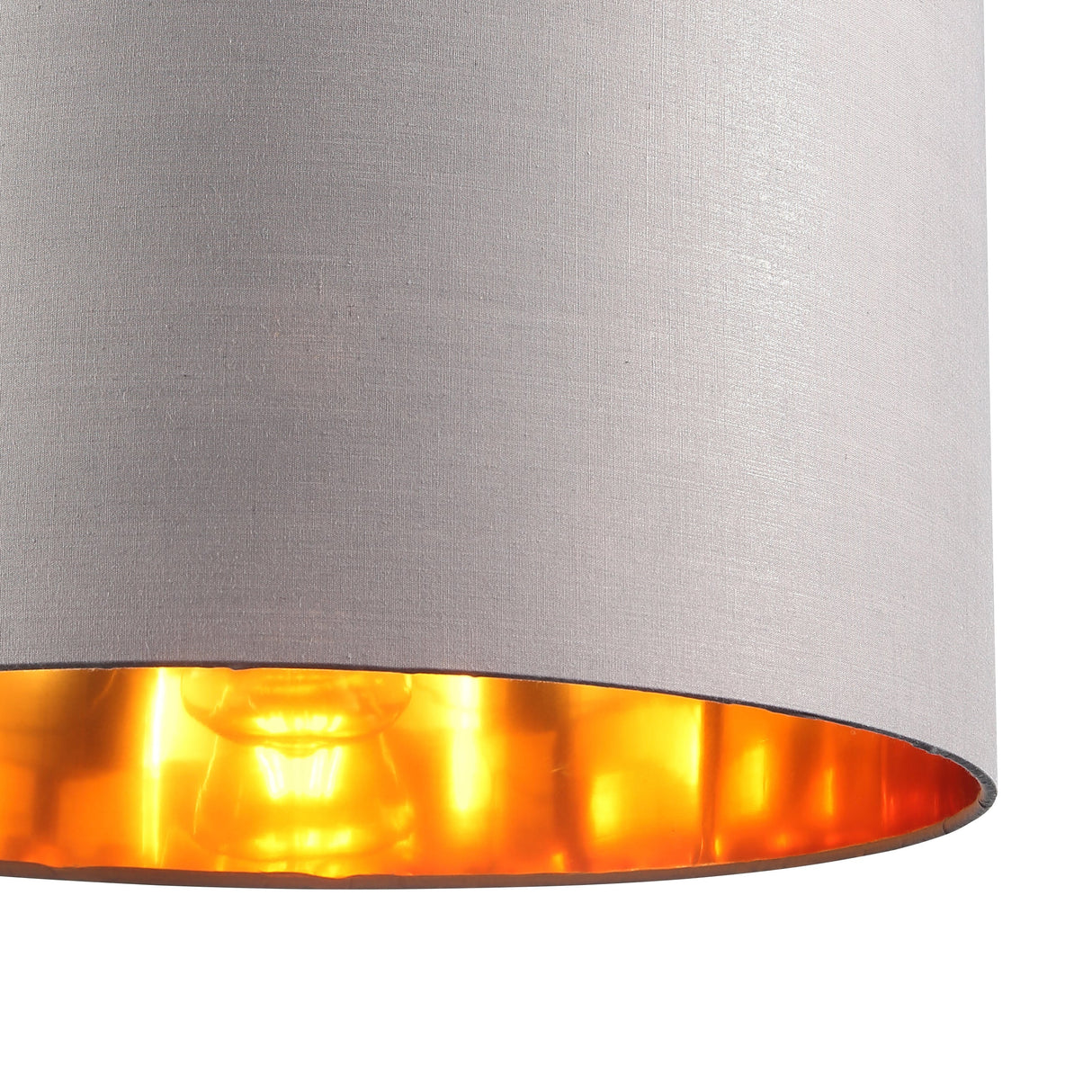 Drum Hanglamp Ø40 Grijs/Messing