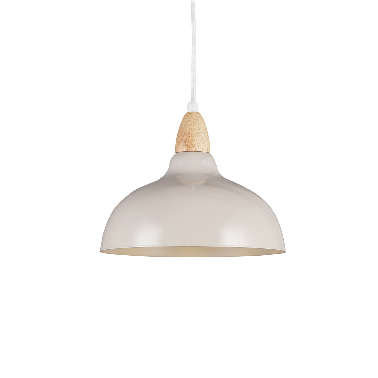 Oak Hanglamp Ø24 Glossy Dove