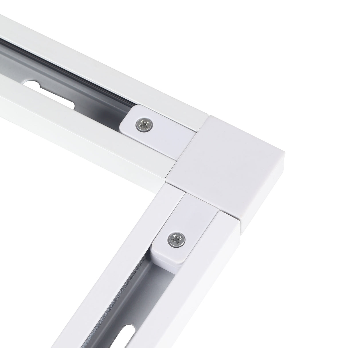 Hoekverbinding voor 1-Fase Rails Wit