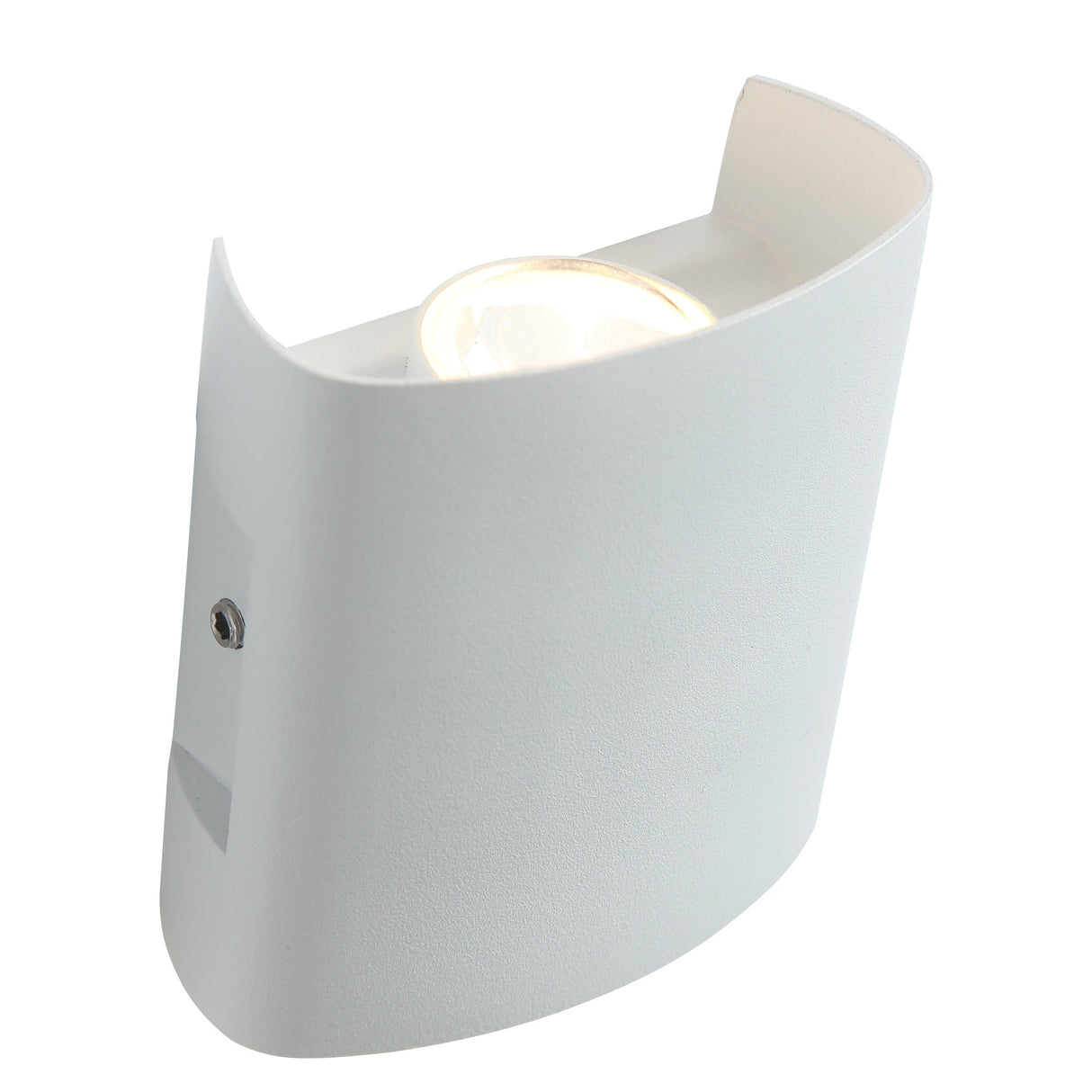 Ortelo 2W 7cm Vägglampa Utomhus Vit-Lampconcept.se