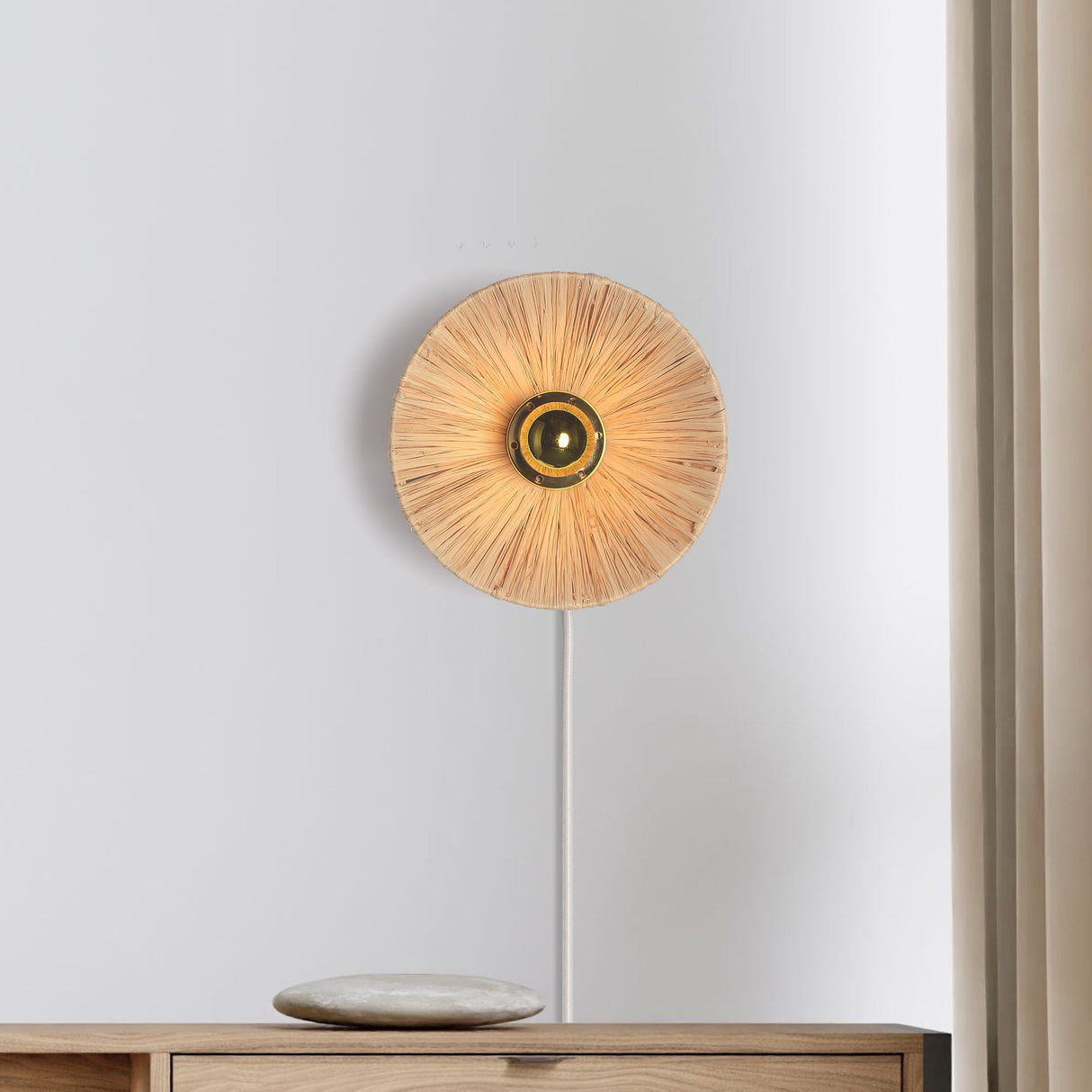 Flare Raffia Vägglampa Ø20-Lampconcept.se