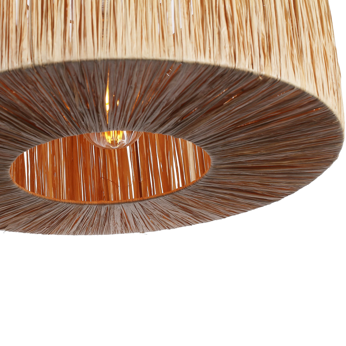 Raffia Plafondlamp Ø46