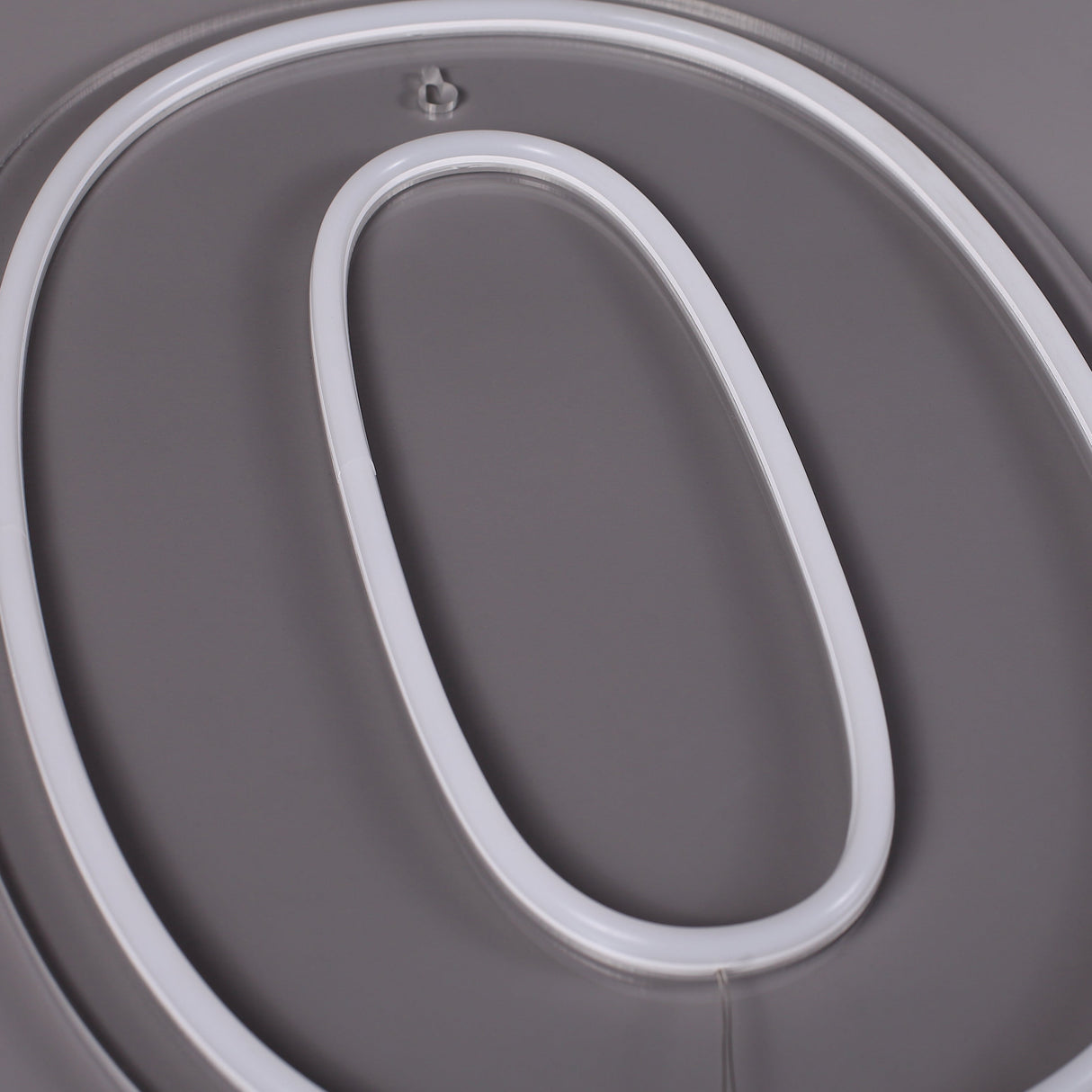 Cijfer 0 Neon Wandlamp