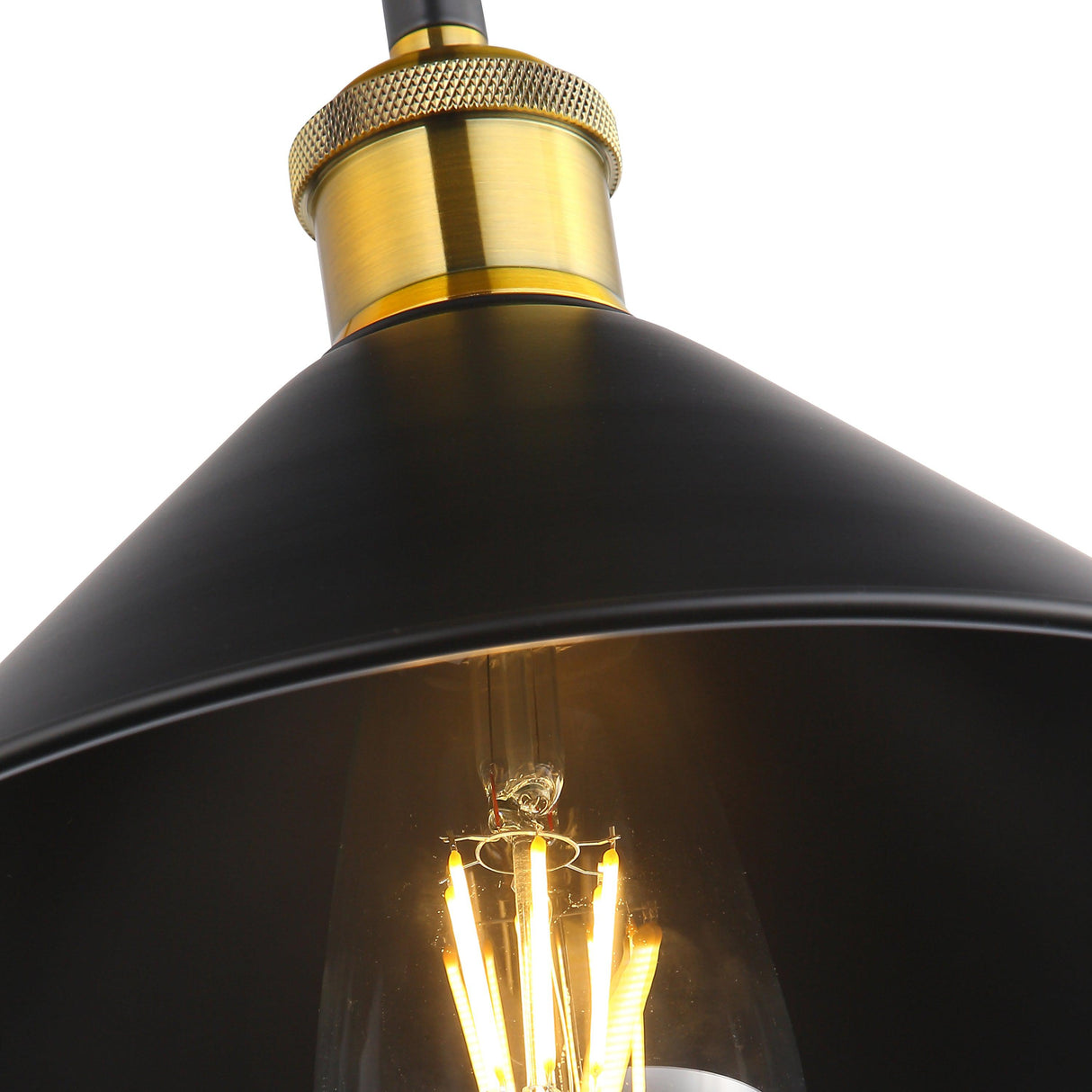 Coffee Taklampa Ø26 Svart/Mässing-Lampconcept.se