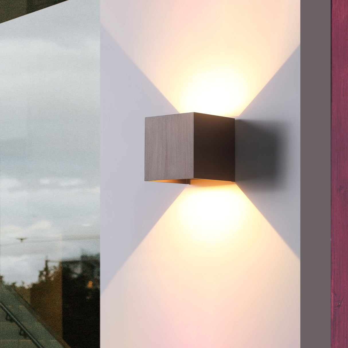 LED Wandspot IP54 6W Buiten Antiek Koper