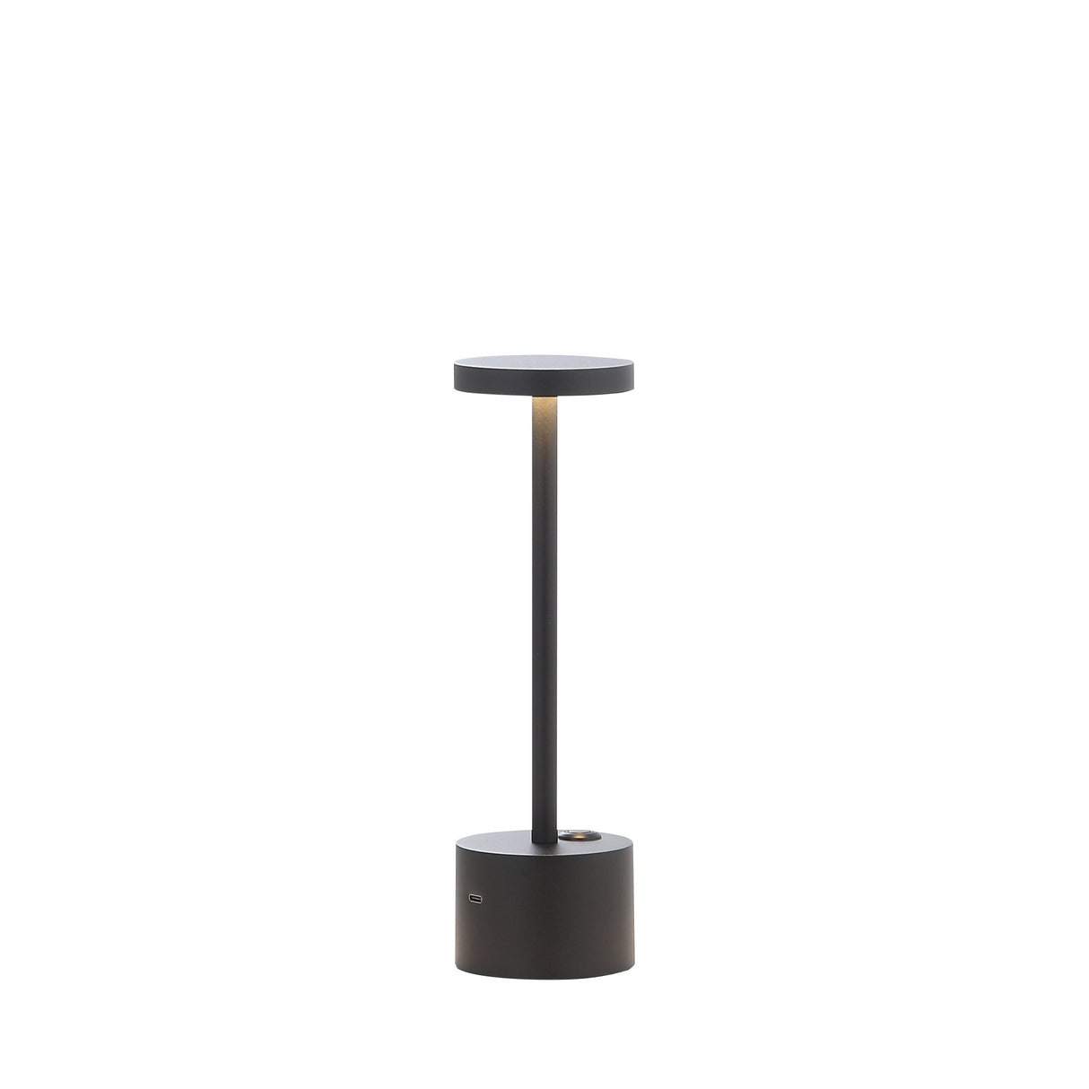 Bologna Mini LED Sladdlös Bordslampa Svart-Lampconcept.se