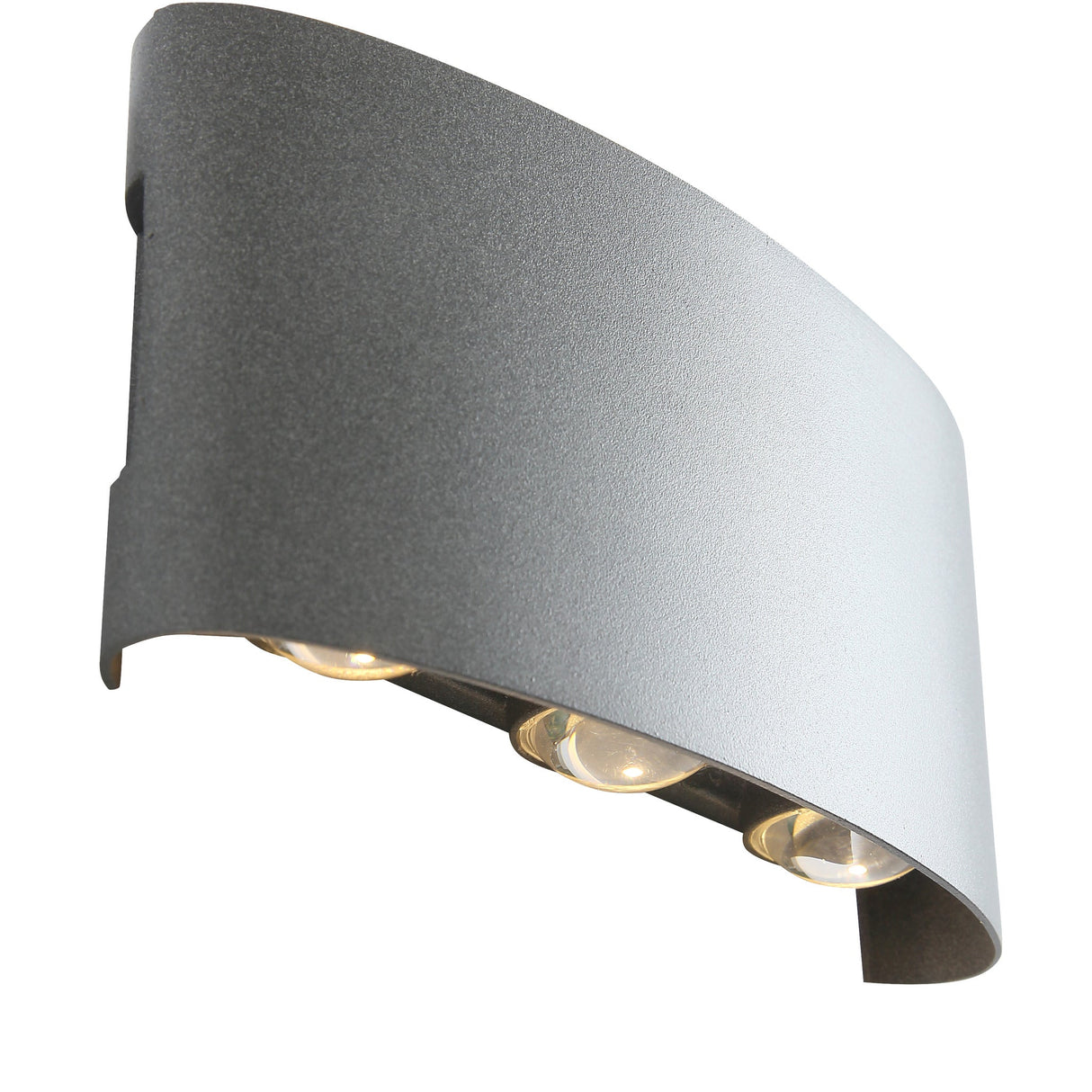 Ortelo 6W 17cm Vägglampa Utomhus Grå-Lampconcept.se