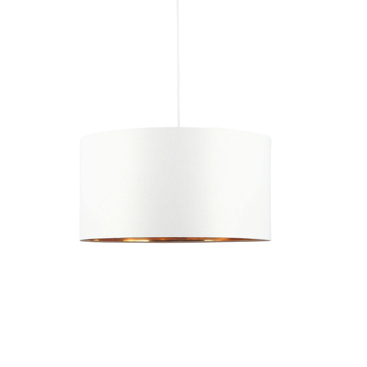 Drum Hanglamp Ø50 Wit/Messing