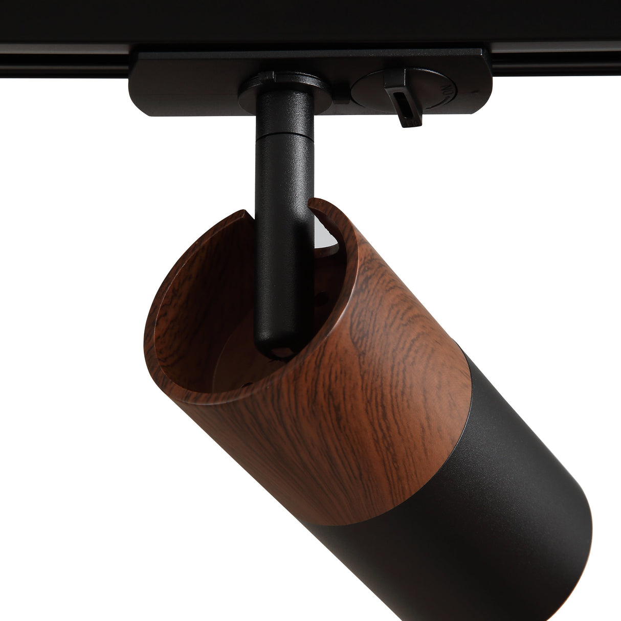 Noda Railspot GU10 Zwart/Houtlook