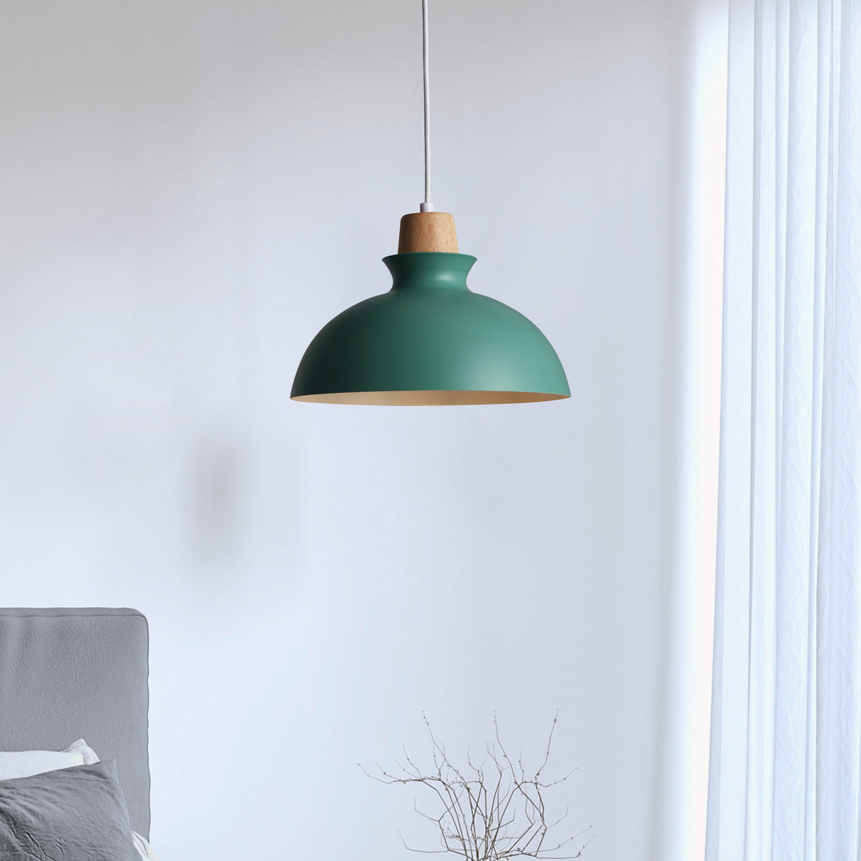 Tray Hanglamp Ø28 Smaragdgroen