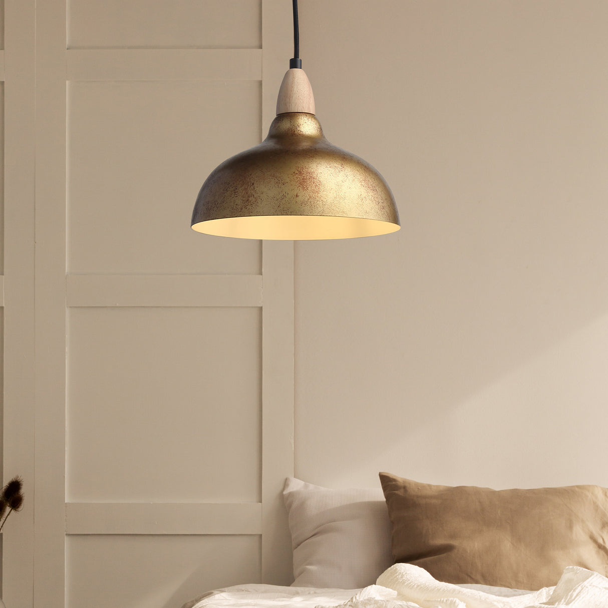 Oak Taklampa Ø24 Antik Mässing-Lampconcept.se