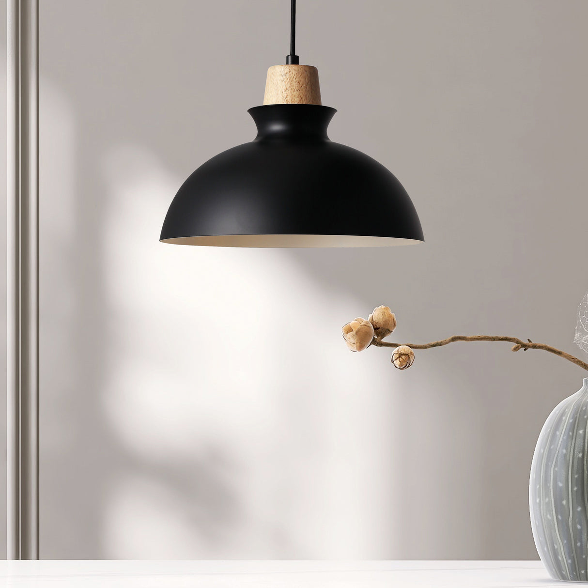 Tray Hanglamp Ø28 Zwart