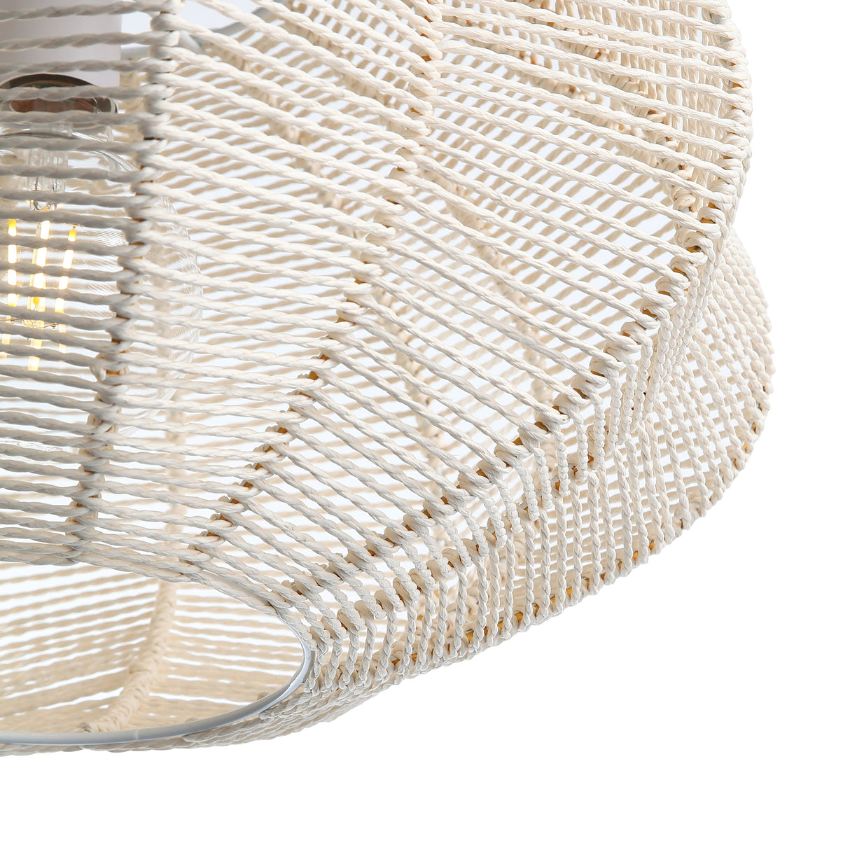 Tiva Braided Pendel Ø45 Raw White