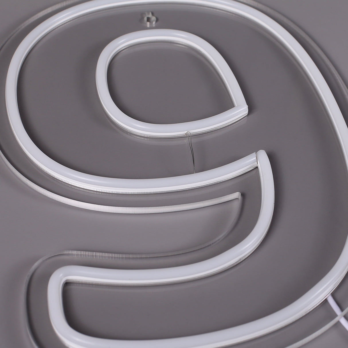 Cijfer 9 Neon Wandlamp