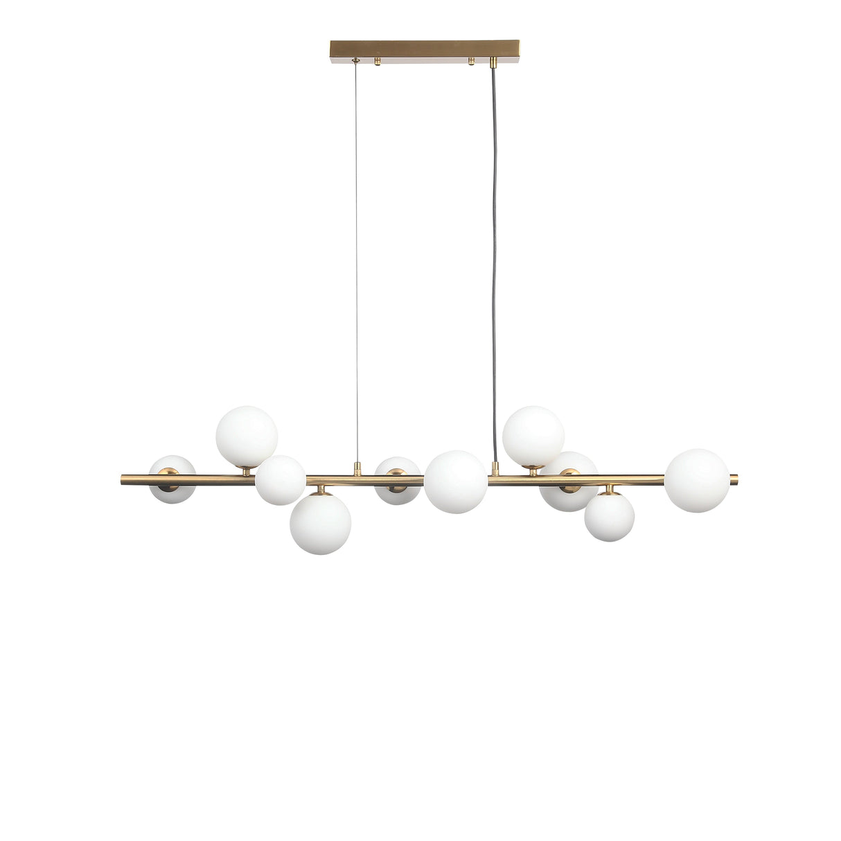 Valencia Långbord Taklampa Mässing/Opal-Lampconcept.se