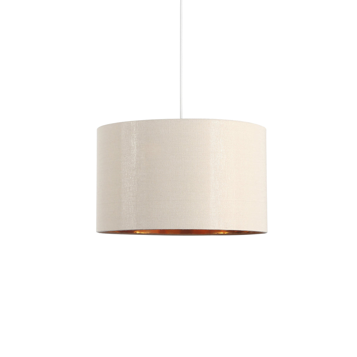 Drum Hanglamp Ø40 Linnen/Messing