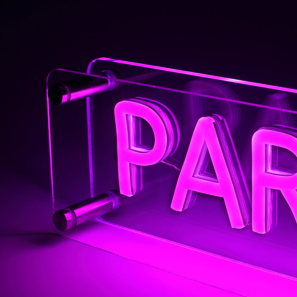 Paris LED Neon Box Tafellamp