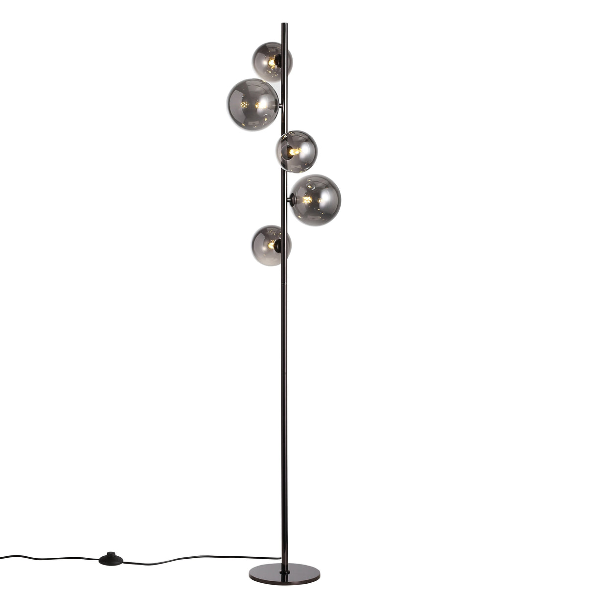 Valencia Vloerlamp Titanium/Smoke