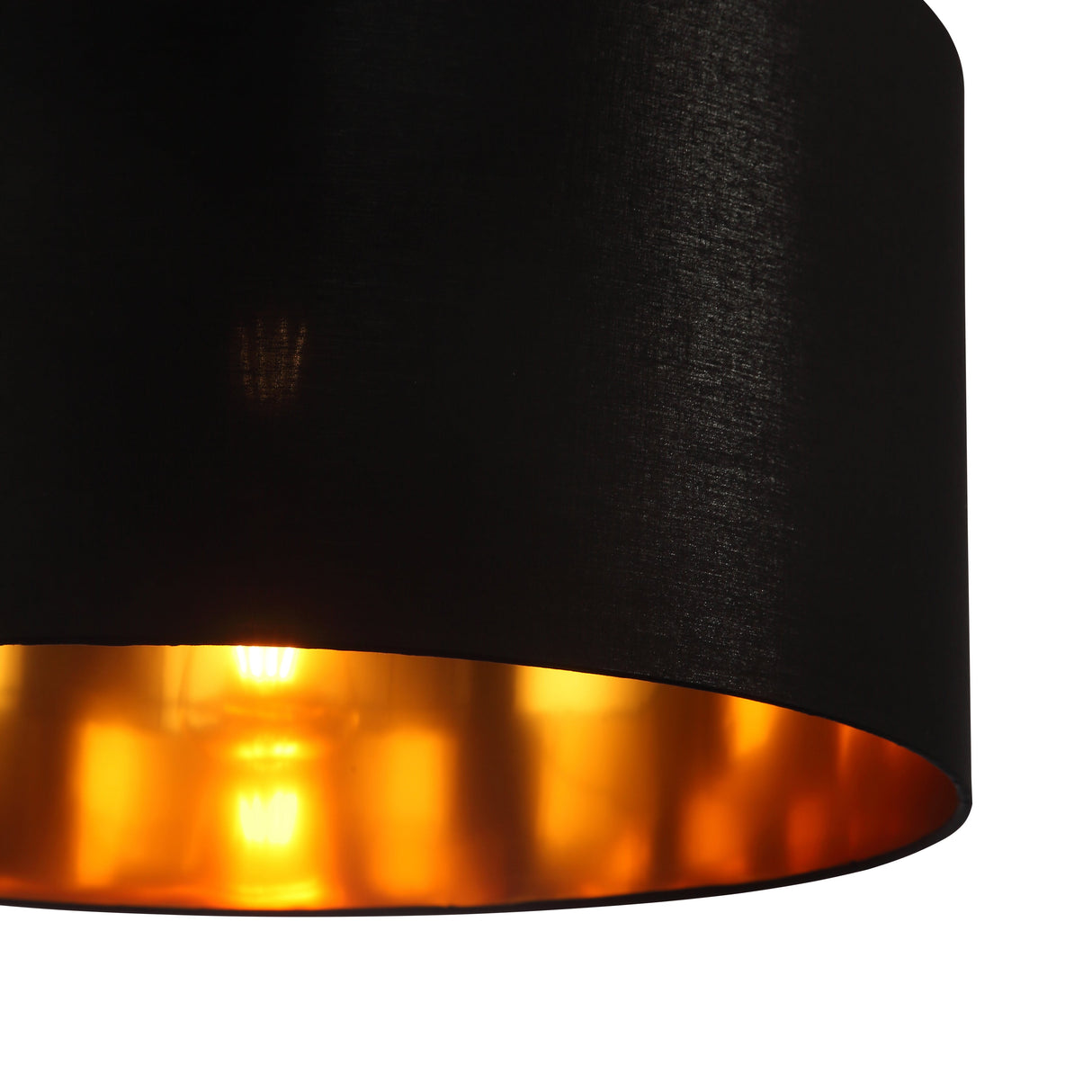 Drum Hanglamp Ø50 Zwart/Messing