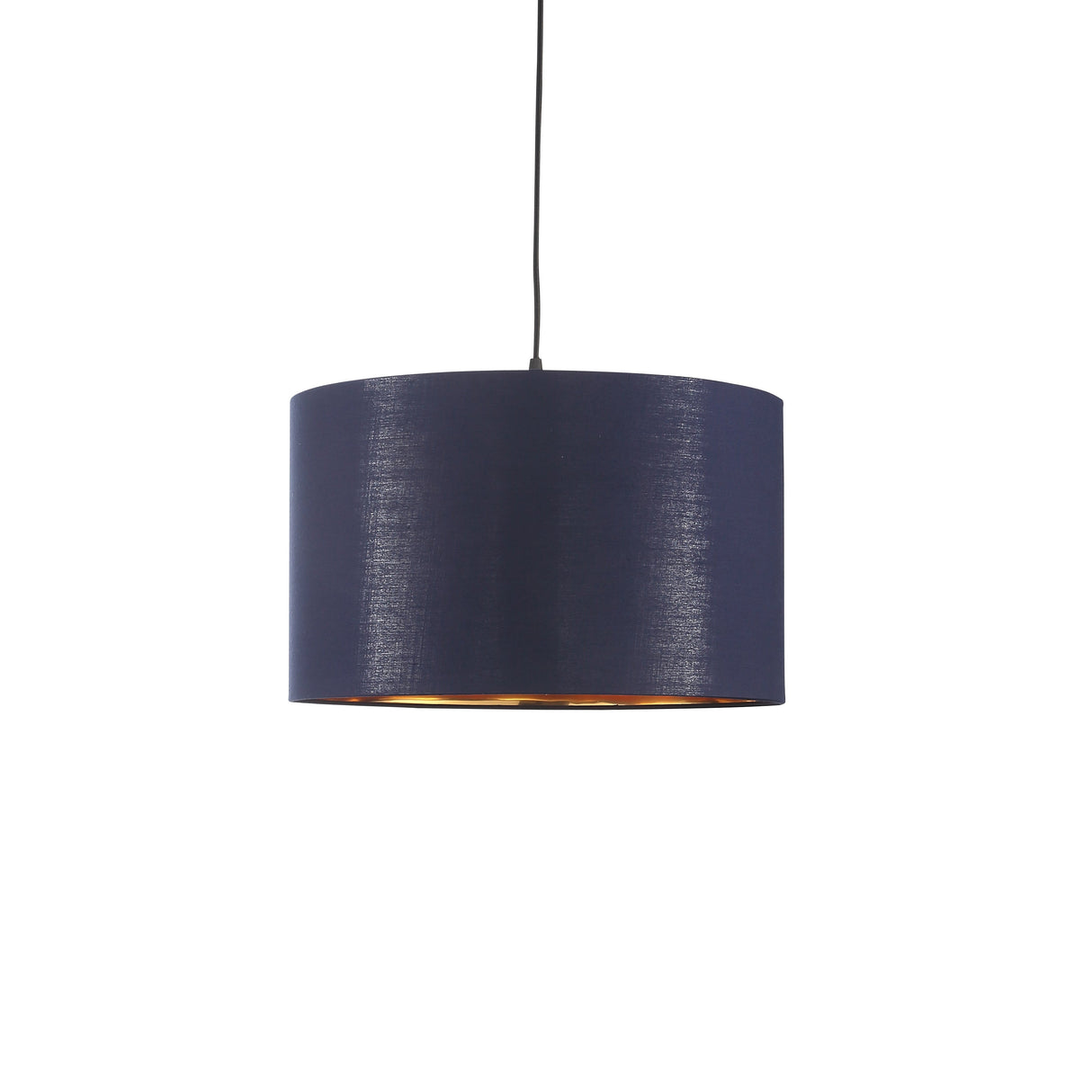 Drum Hanglamp Ø40 Blauw/Messing