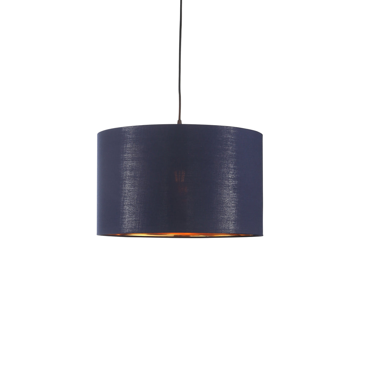 Drum Hanglamp Ø40 Blauw/Messing