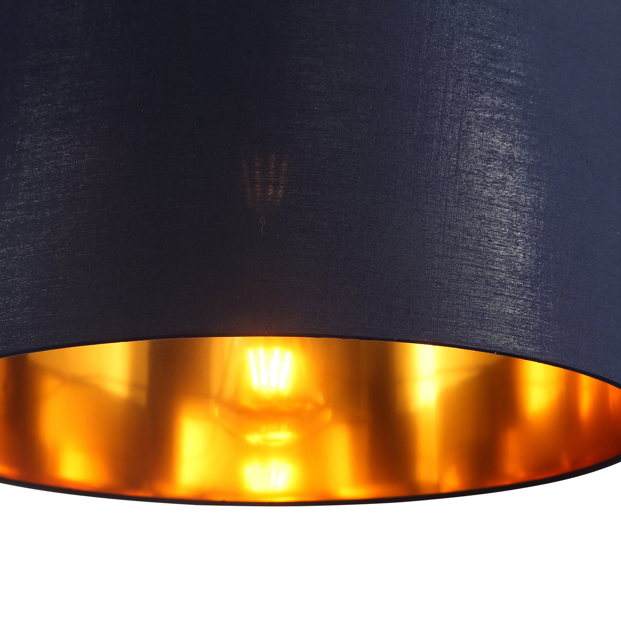 Drum Hanglamp Ø40 Blauw/Messing