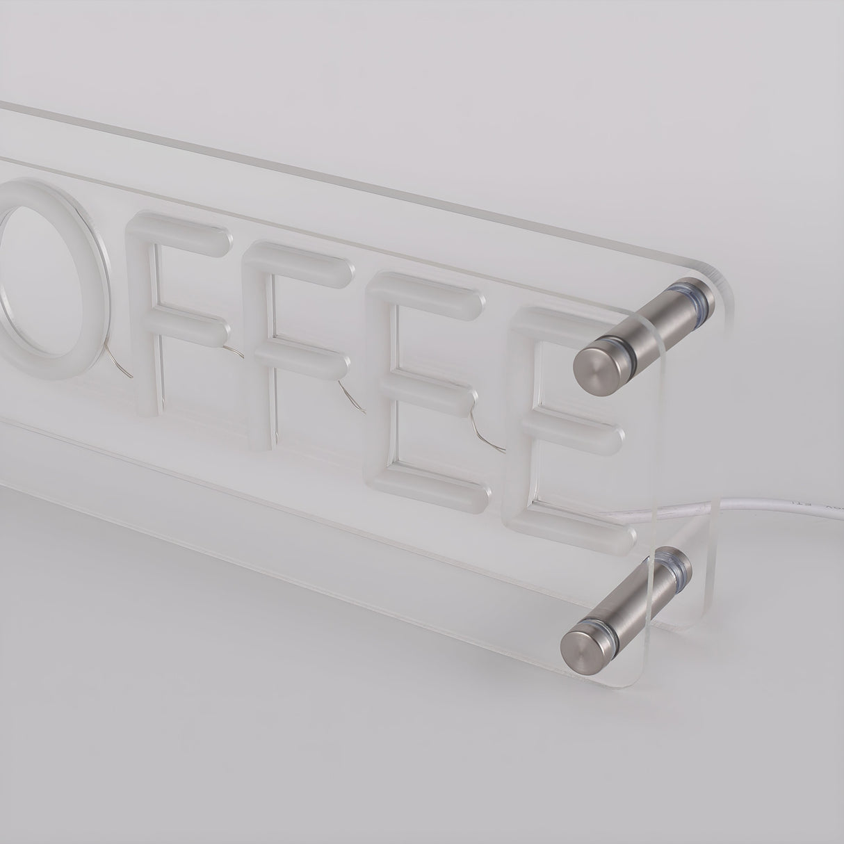 Coffee LED Neon Box Tafellamp