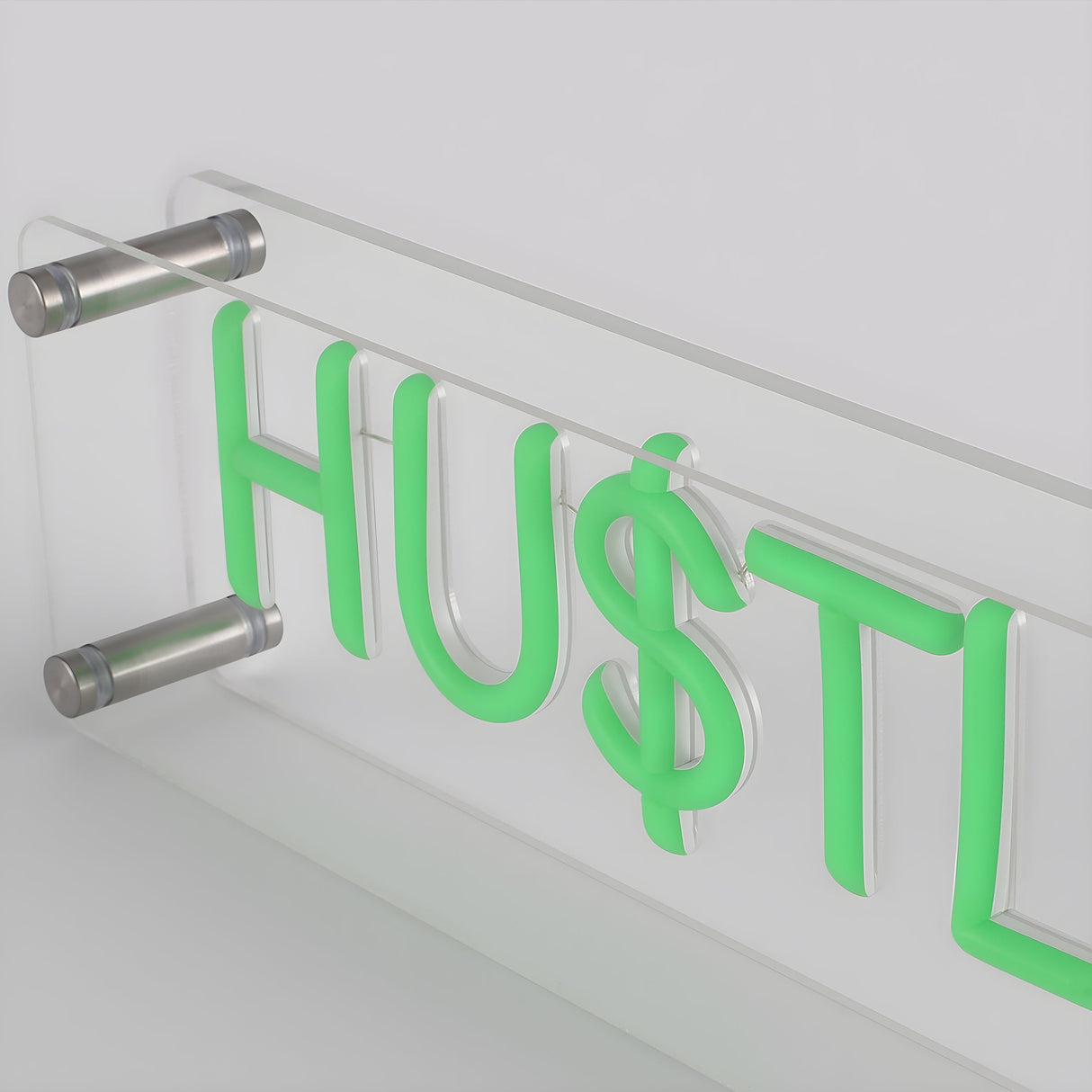 Hustle LED Neon Box Tafellamp