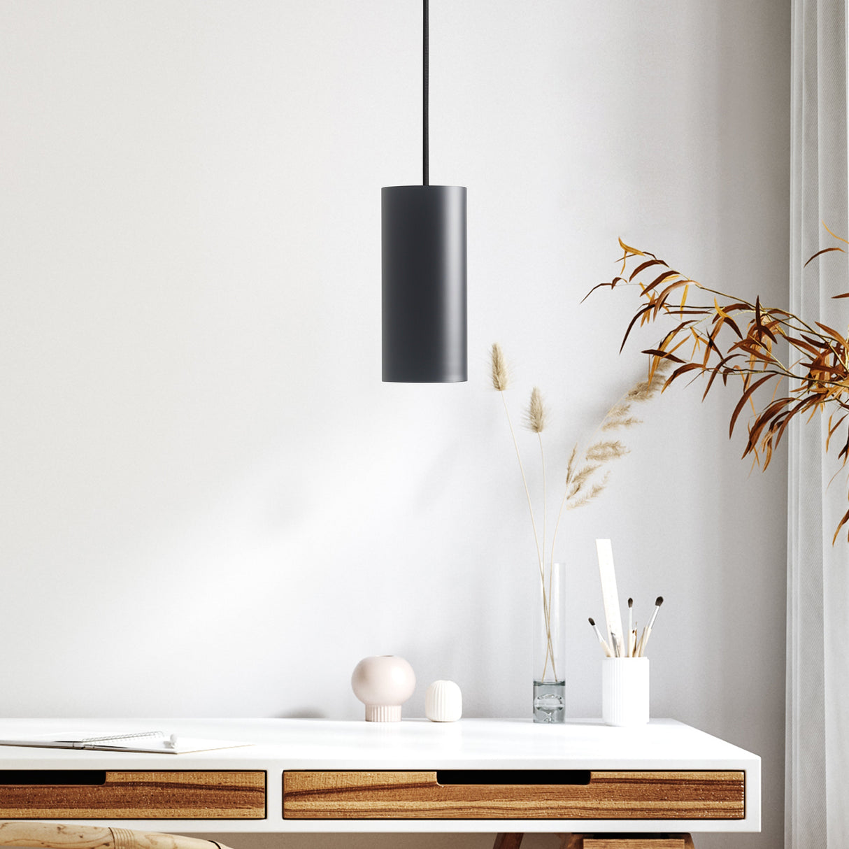 Big Tube Taklampa H27 Svart-Lampconcept.se