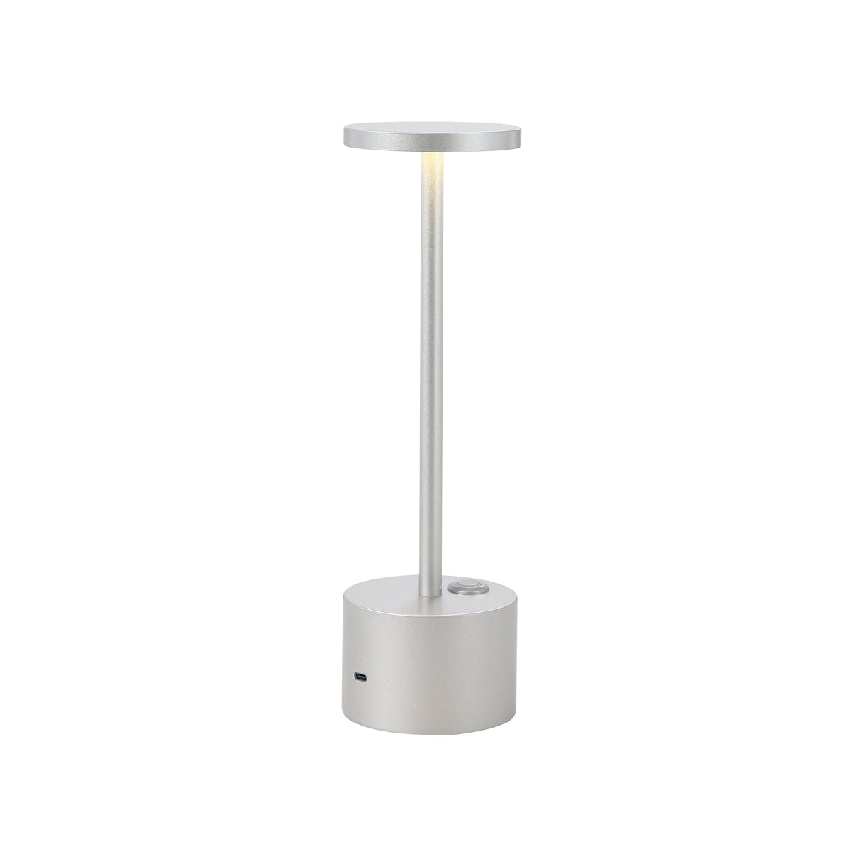Bologna Mini LED Sladdlös Bordslampa Silver-Lampconcept.se