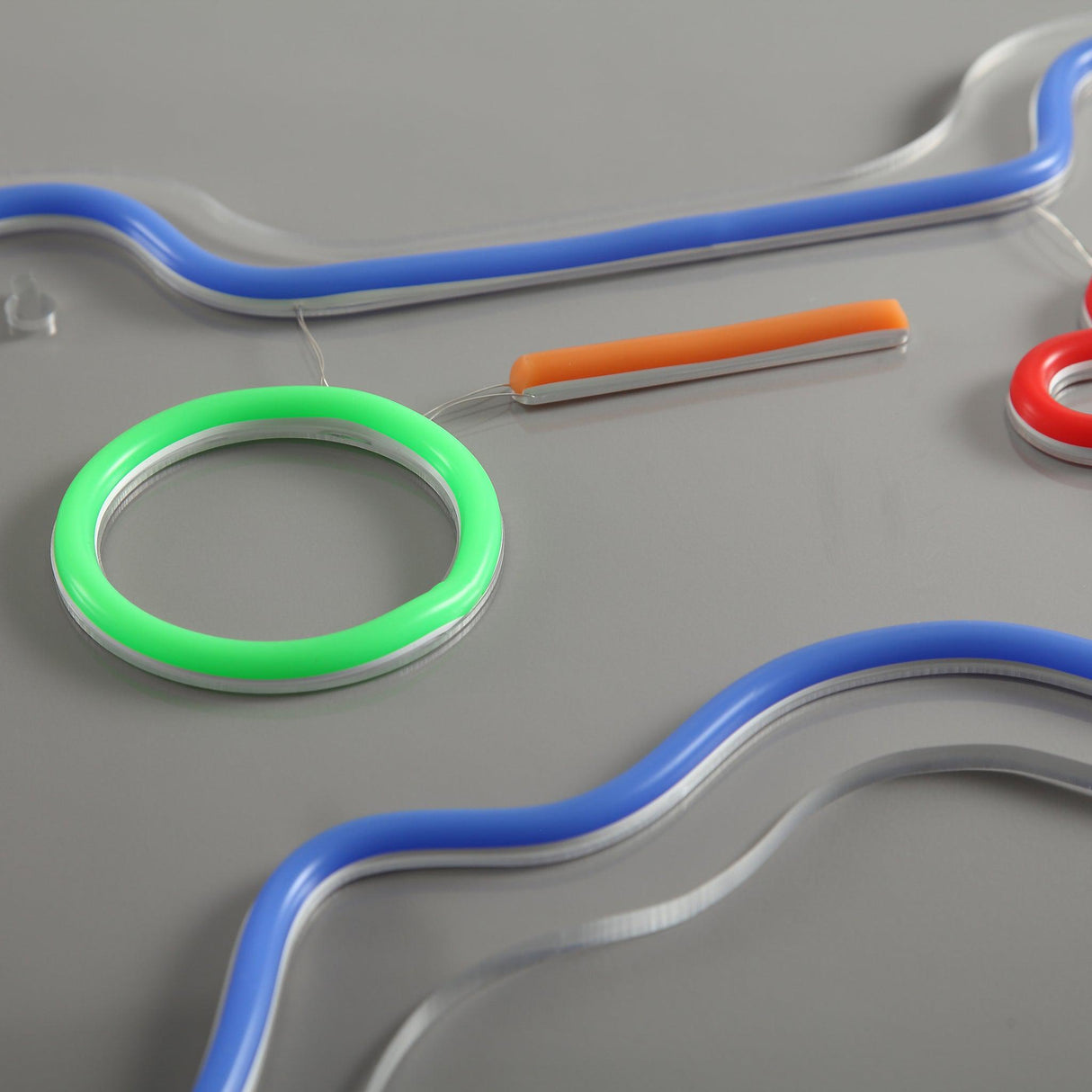 Joystick Neon Vägglampa Blå-Lampconcept.se