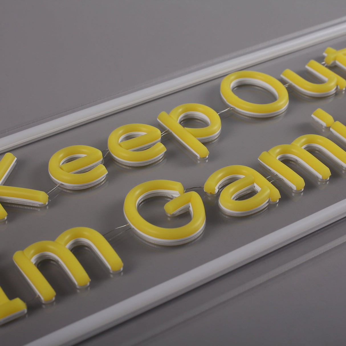 Keep Out Im Gaming Neon Vägglampa-Lampconcept.se