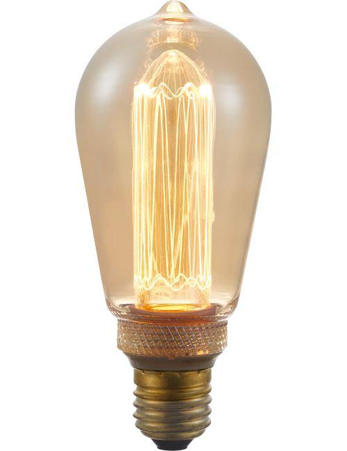 LED E27 Vintage Rustika ST64 120lm Dimbar-Lampconcept.se
