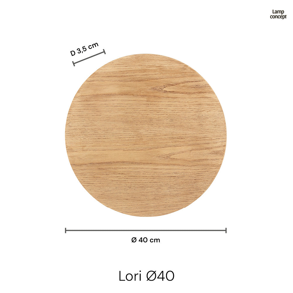 Lori Wandlamp Ø40 Hout