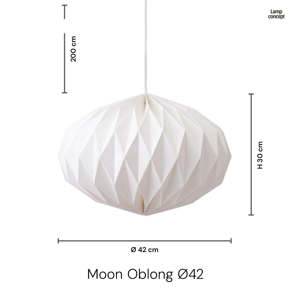 Moon Oblong Hanglamp Ø42