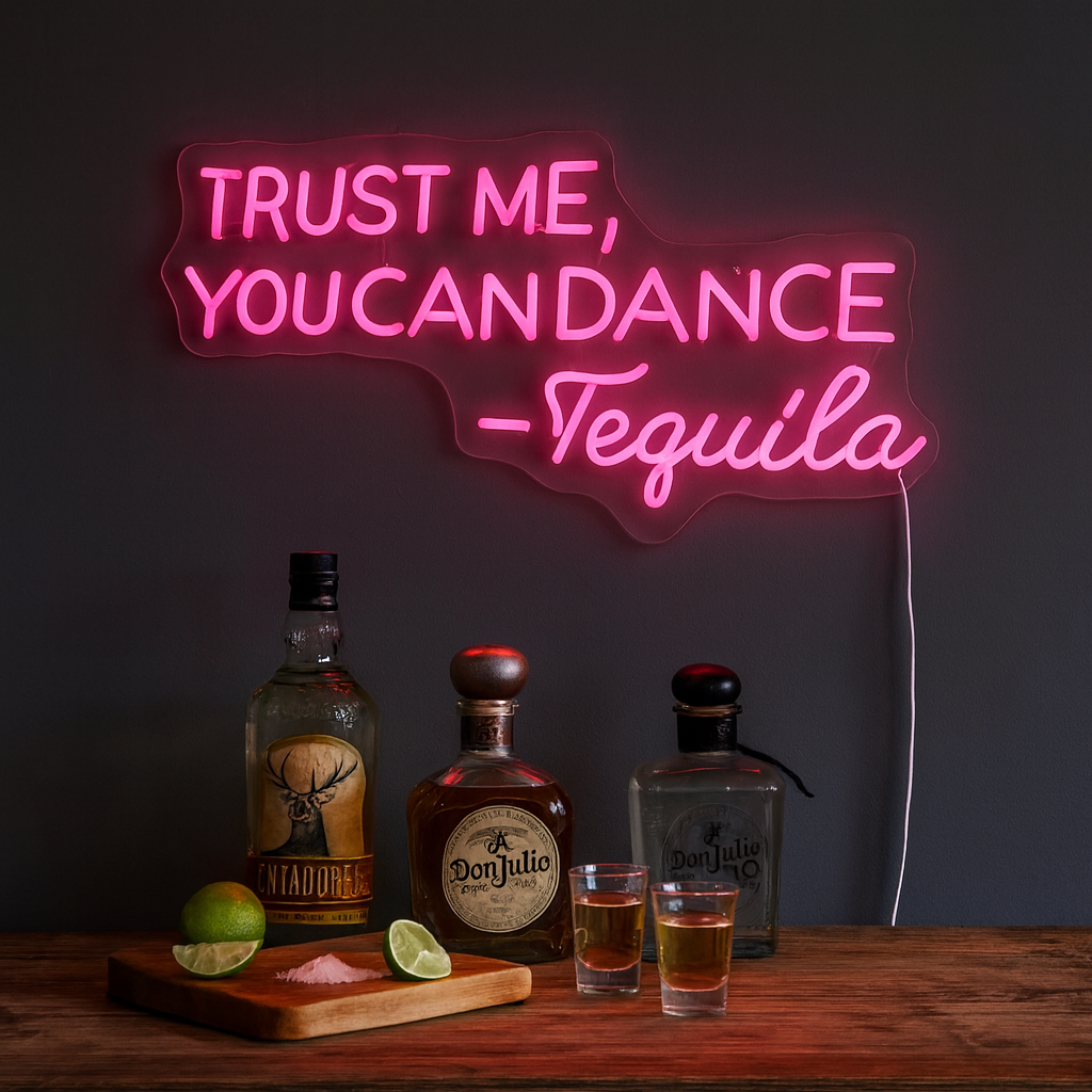 Trust Me You Can Dance Neon vägglampa Rosa